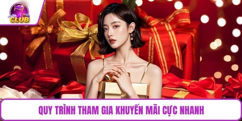 Quy trình tham gia khuyến mãi cực nhanh